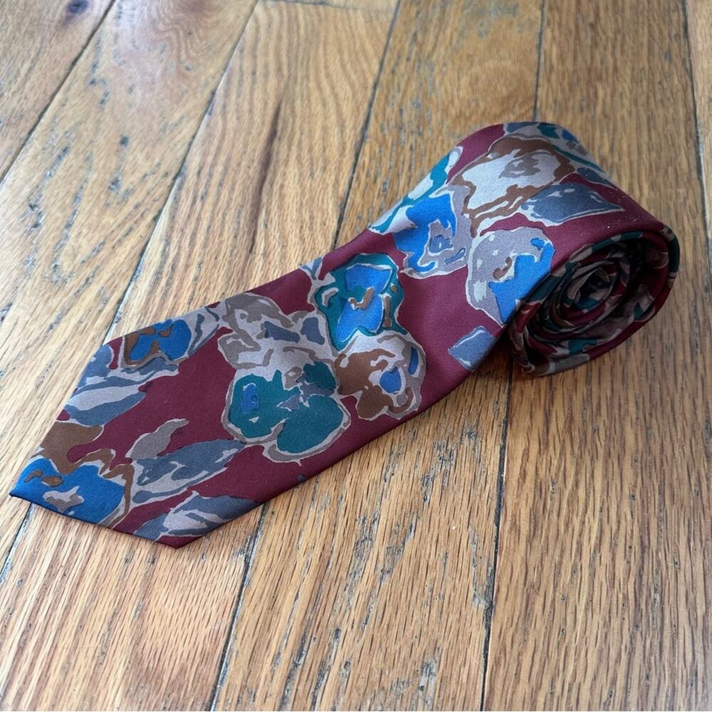 Christian Dior Monsieur Silk Floral Print Tie